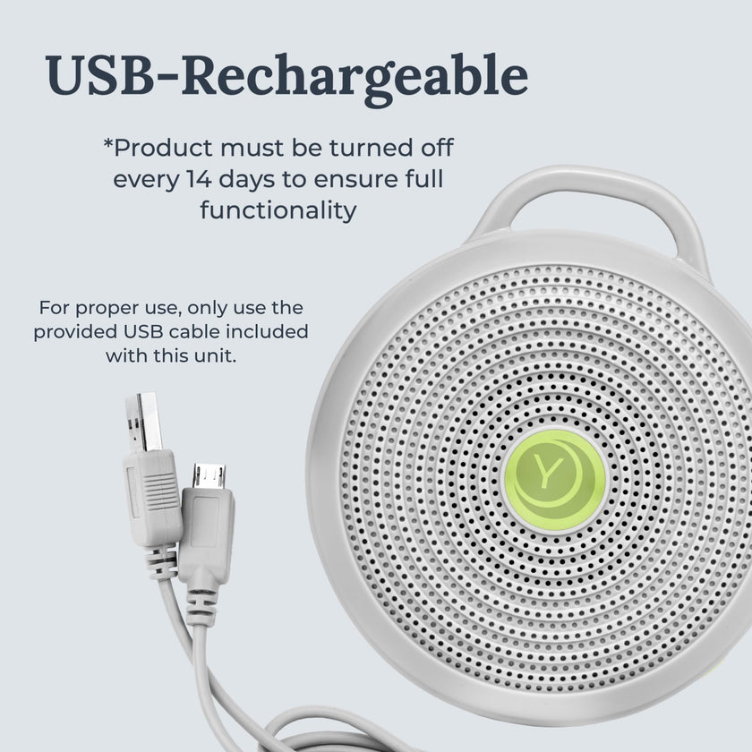 Yogasleep Hushh Portable White Noise Sound Machine For Baby, 3 Soothing Natural Sounds With Volume Control, Compact Size, Noise Canceling For Sleep Aid, Office Privacy, & Meditation, Registry Gift 🍁 All In One Marketplace Canada