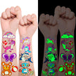 Temporary Tattoos Kids 400 Pcs Glow In The Dark Tattoos for Kids,Waterproof Skin Fake Tattoos Stickers for Boy and Girl,Luminous Kids Tattoos for Birthday Game Activities Holiday Party Favors etc 🍁 All In One Marketplace Canada