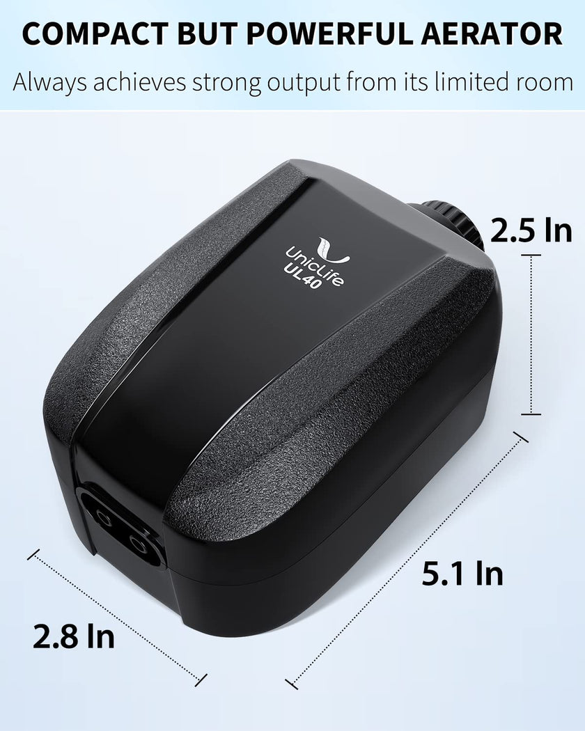 Pawfly Adjustable Aquarium Air Pump 4-LPM 2 Outlets with Oxygen Accessories for 20-100 Gallon Fish Tank Pond 🍁 All In One Marketplace Canada