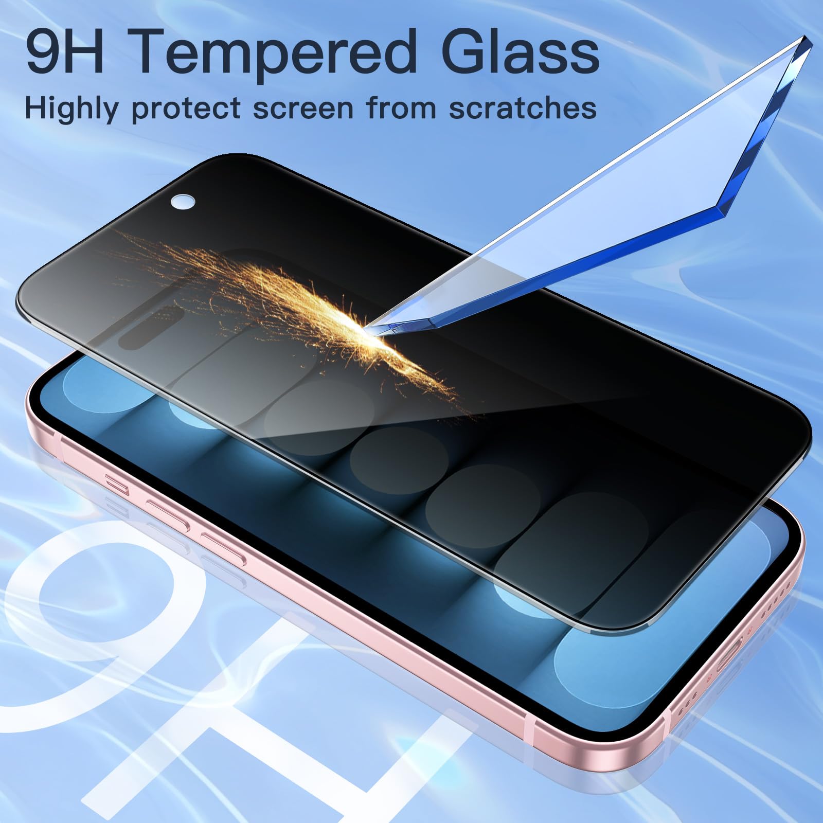 JETech Privacy Screen Protector for iPhone 15, 2-Pack 🍁 All In One Marketplace Canada