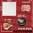Grilliance 5pcs Smash Burger Press Kit, 3 in 1 Hamburger Press Patty Maker, Cast Iron Burger Press Round & Rectangle, 100pcs Wax Paper for Grill, Griddle, Flat top, Kitchen, Cooking 🍁 All In One Marketplace Canada
