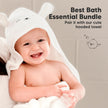 6-Pack Organic Baby Washcloths - Soft Viscose from Bamboo Washcloth, Baby Wash Cloths, Baby Wash Cloth for Newborn, Kids, Bath Baby Towels, Face Towel, Face Cloths (White) 🍁 All In One Marketplace Canada