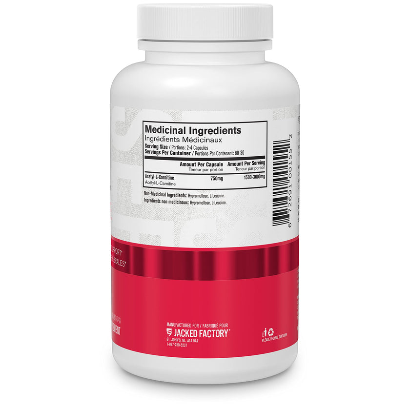 Acetyl L Carnitine Supplement 750mg - Extra Strength L-Carnitine (ALCAR) for Energy, Mood Improvement, Memory & More - 120 Capsules 🍁 All In One Marketplace Canada