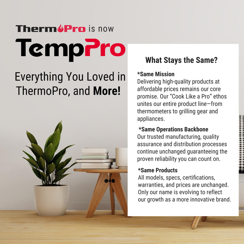 TempPro TP50 Digital Hygrometer Indoor Thermometer with Max/Min Records Room Thermometer and Humidity Monitor with Large LCD Display (Previously ThermoPro) 🍁 All In One Marketplace Canada