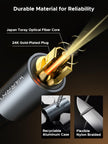 WARRKY Optical Audio Cable for Home Theater [Nylon Braided,Aluminium Case] 🍁 All In One Marketplace Canada