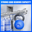 Ausemku Shower Curtain Rod Tension - 32-80 Inch Never Rust Non-Slip Spring Tension Curtain Rod No Drilling Stainless Steel Curtain Rod Use Bathroom Kitchen（Silver） 🍁 All In One Marketplace Canada