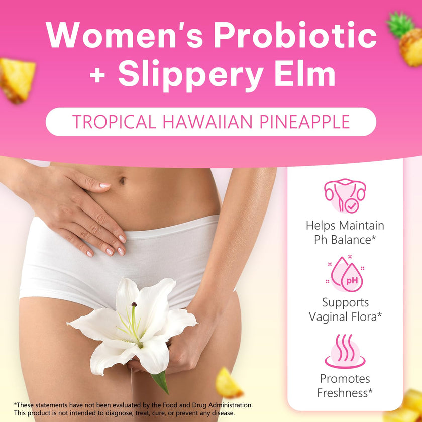 Probiotics Gummies for Women Wellness, Pineapple Flavor, 60 Gummies (1 Pack) 🍁 All In One Marketplace Canada