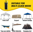 MOPHOEXII 4-Pack 112 LBS Extra Large Pop up Canopy Weights Sand Bags for Outdoor Pop Up Canopy Tent Gazebo Outdoor Instant Canopies Sand Bags without Sand - Black 🍁 All In One Marketplace Canada