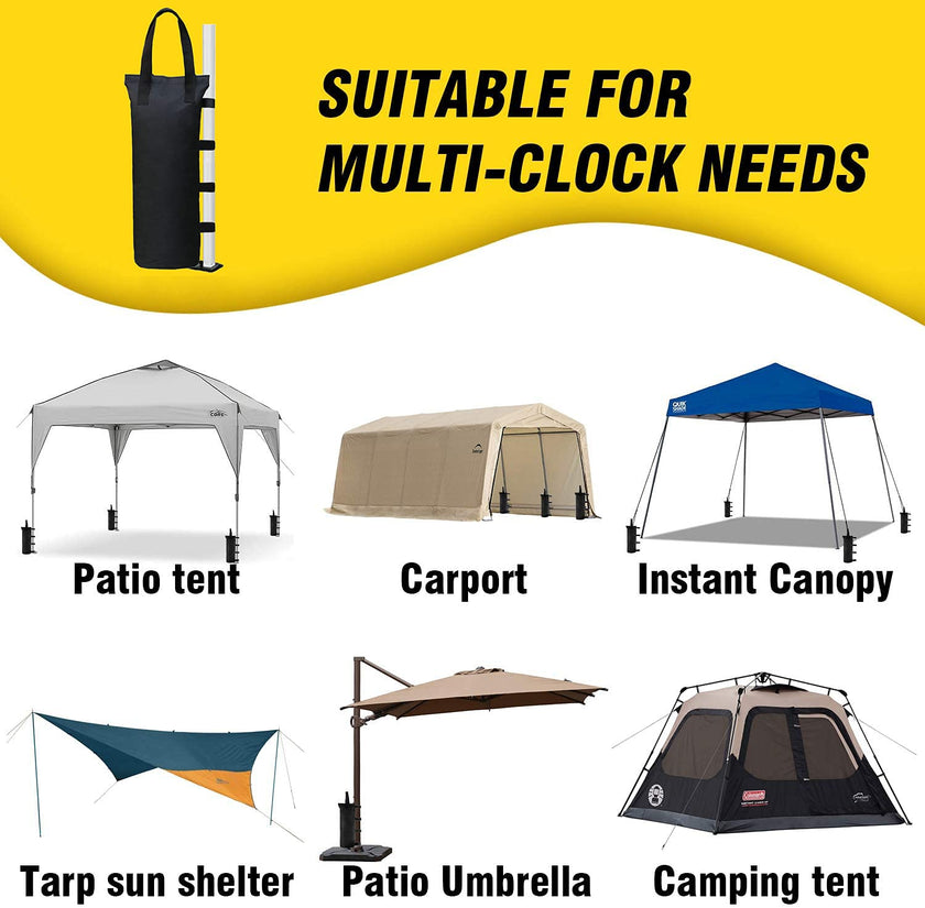 MOPHOEXII 4-Pack 112 LBS Extra Large Pop up Canopy Weights Sand Bags for Outdoor Pop Up Canopy Tent Gazebo Outdoor Instant Canopies Sand Bags without Sand - Black 🍁 All In One Marketplace Canada