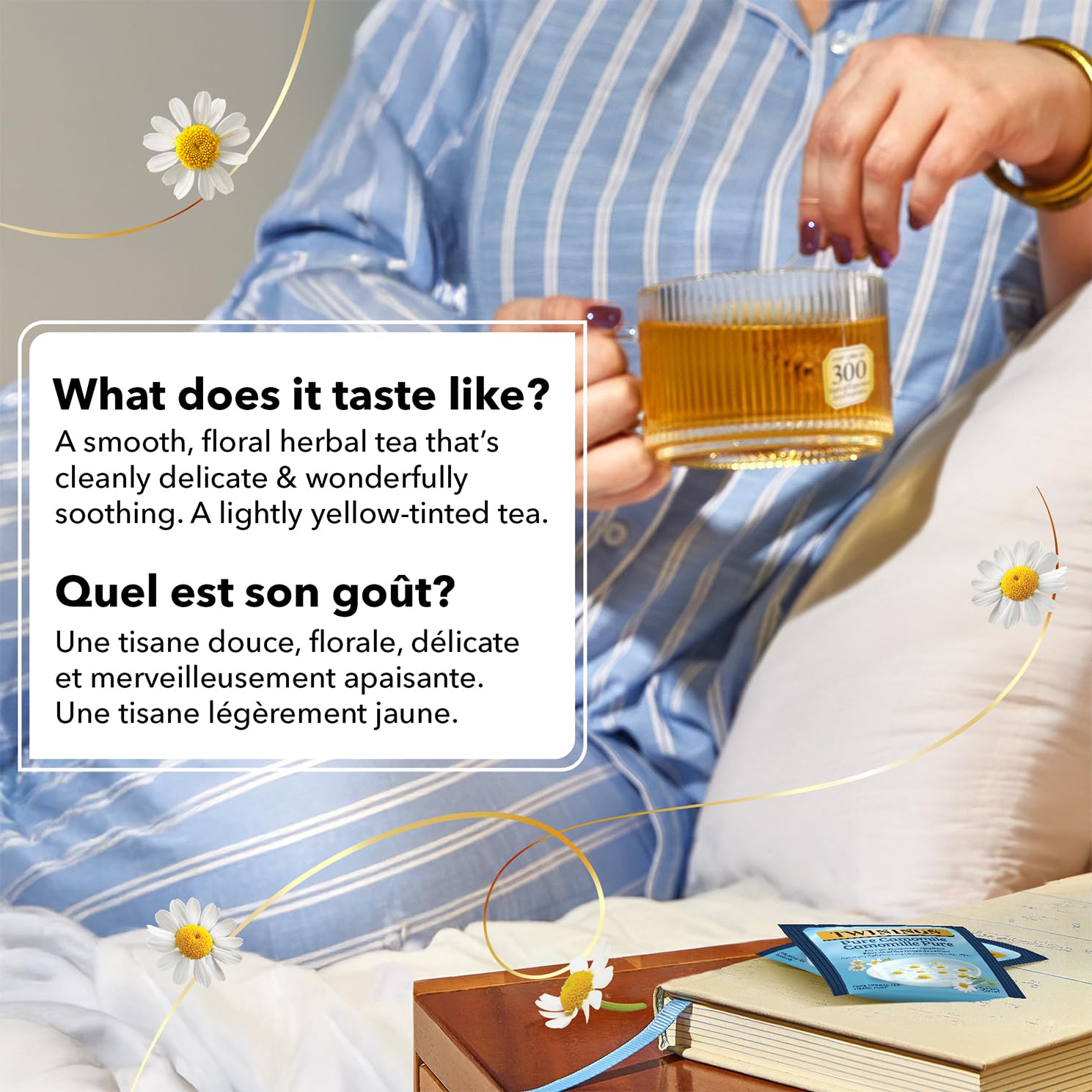 Twinings Herbal Camomile Individually Wrapped Teabags, Naturally Caffeine-Free, Made with 100% Pure Camomile Blossoms, 20 Count (Pack of 6), Enjoy Hot or Iced 🍁 All In One Marketplace Canada
