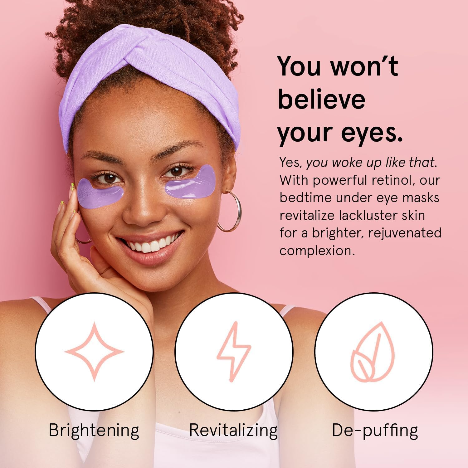 grace & stella Under Eye Masks With Retinol - Revitalizing Under Eye Patches for The Wrinkles & Dark Circles - Gel Eye Mask - Gifts for Mom, Teen Girl Gifts - Vegan, Cruelty-Free (24 Pairs) 🍁 All In One Marketplace Canada
