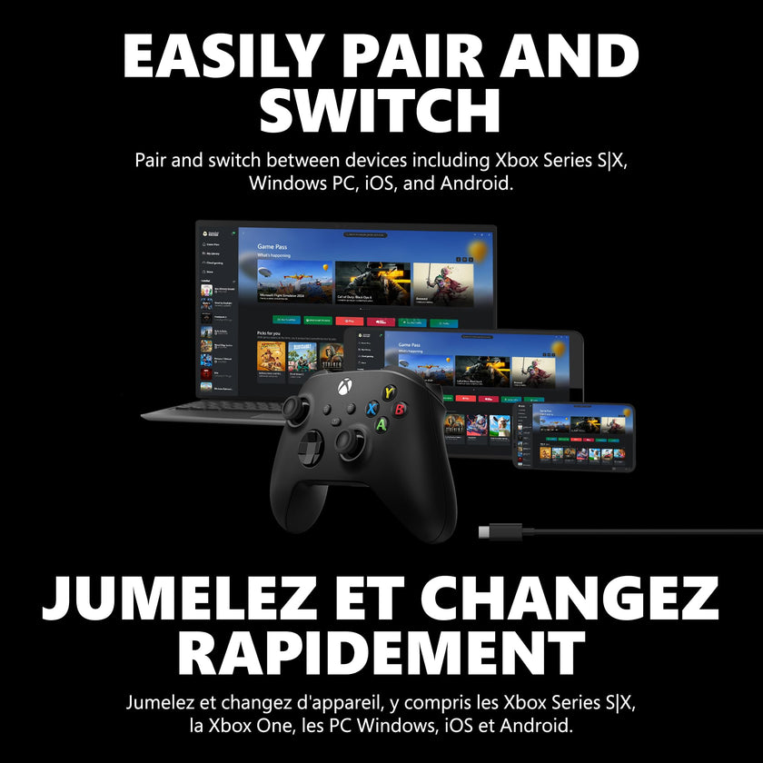 XBOX Core Wireless Gaming Controller + USB-C Cable for Series X|S, One, Windows PC, Android, and iOS 🍁 All In One Marketplace Canada
