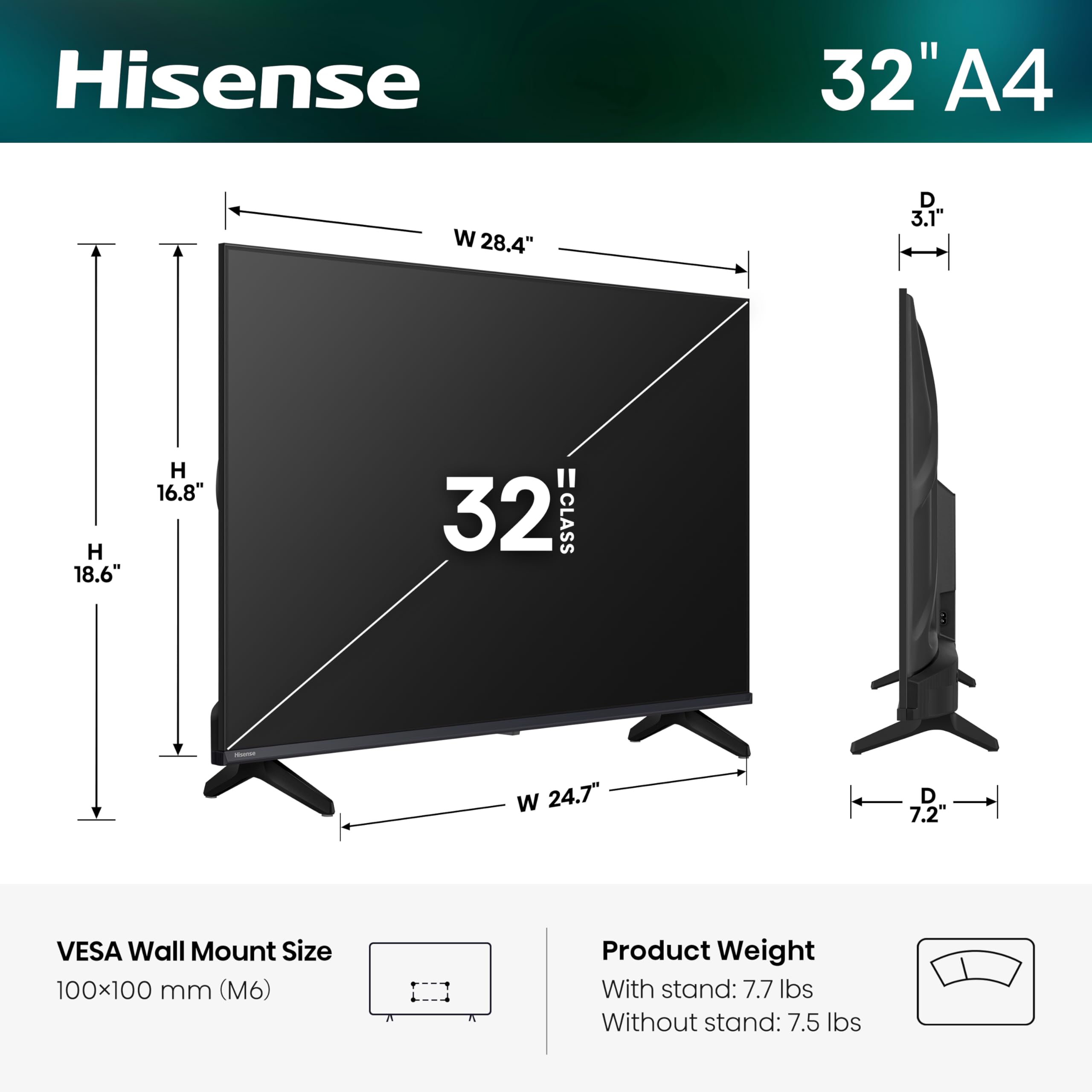 Hisense 32A4NV - 32