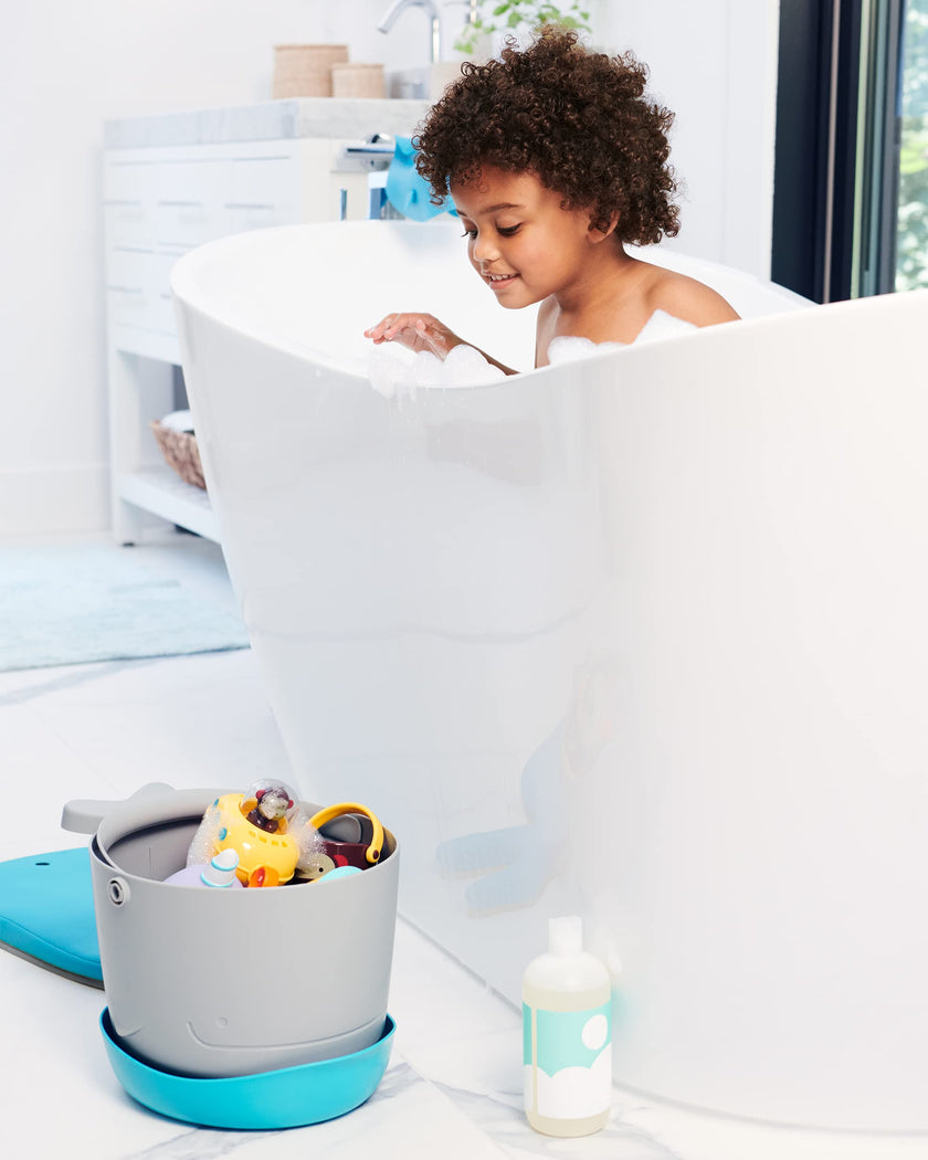 Skip Hop Bath Toy Storage, Moby Stowaway Bucket, Grey 🍁 All In One Marketplace Canada