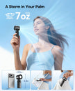 KIMMOO Portable Handheld Turbo Fan with Ice Cooler, Powerful 21000 RPM, Speed (1-199), Up to 14Hrs Cooling, Rechargeable Personal Fan (Black) 🍁 All In One Marketplace Canada