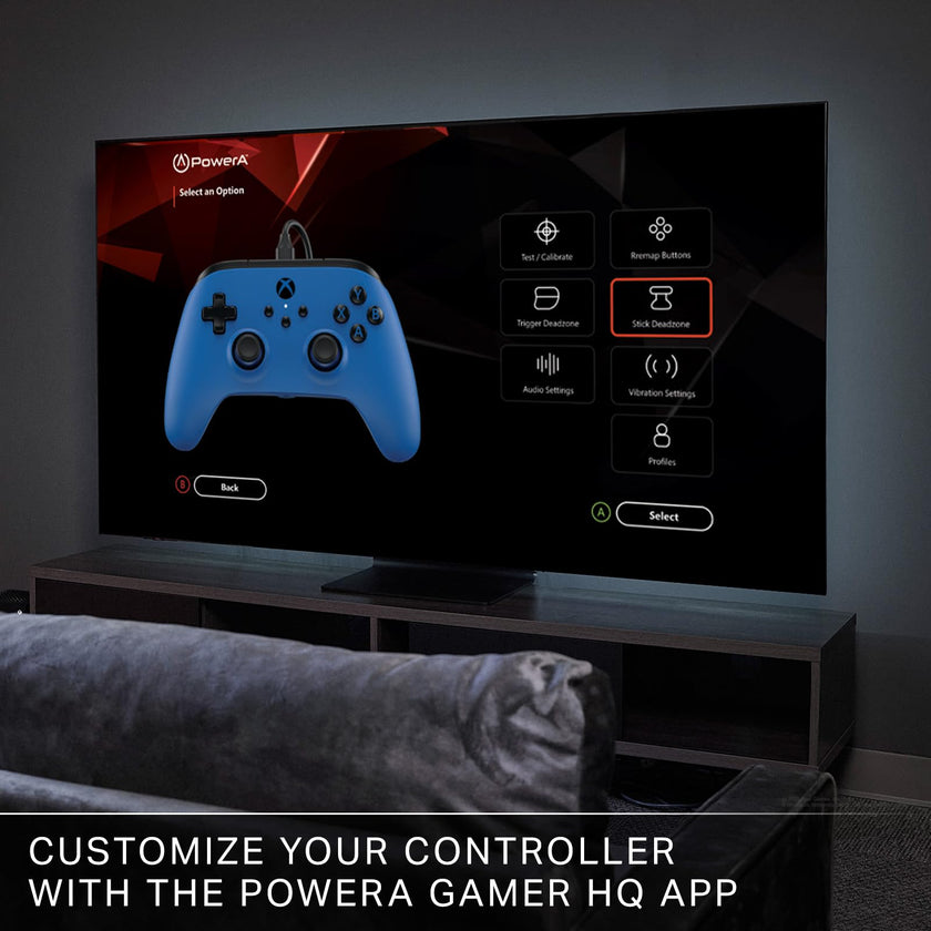 PowerA Symmetric Wired Controller for Xbox Series X|S - Blue, Officially licensed, Inline Thumbstick Layout, Windows 10/11 compatible, Dual Rumble Motors, Impulse Triggers, 3.5 mm Audio Jack 🍁 All In One Marketplace Canada