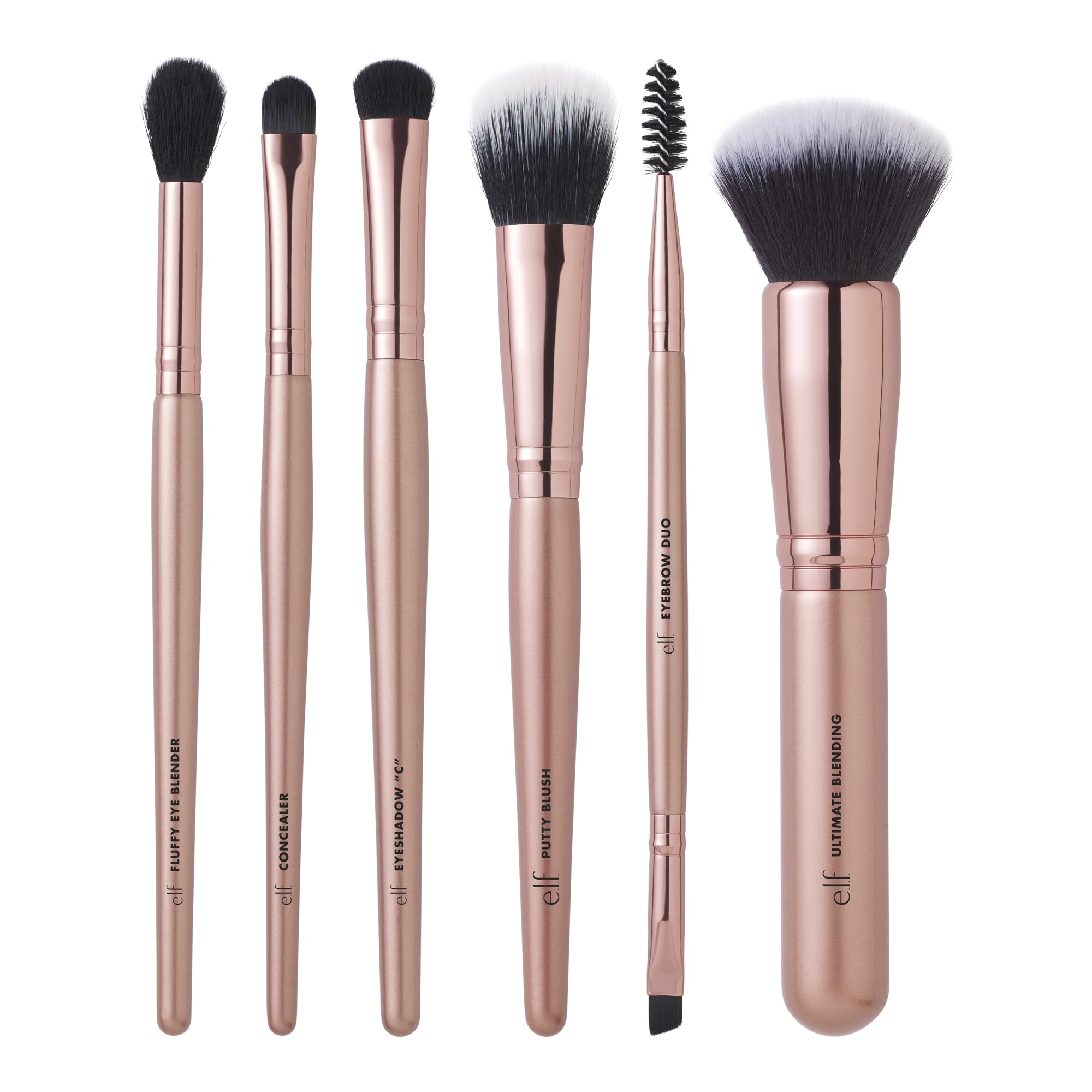 e.l.f. Flawless Face Kit, 6-Piece Brush Collection, Brushes For Face, Eyes & Brows, Vegan & Cruelty-Free 🍁 All In One Marketplace Canada