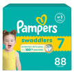 Pampers Swaddlers Diapers, Size 7 (26-50 lbs), 88 Count, Absorbent, Keeps Baby Dry and Comfortable, Skin Safe Disposable Baby Diaper 🍁 All In One Marketplace Canada