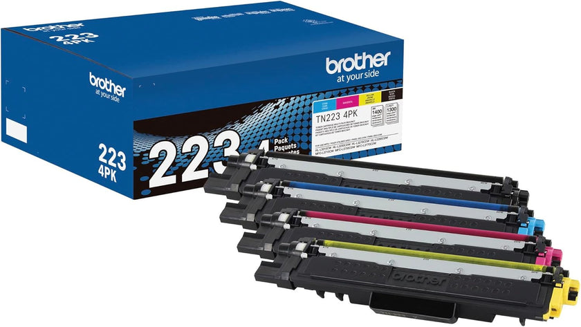 Brother TN223 4PK Standard Yield Toner Cartridges