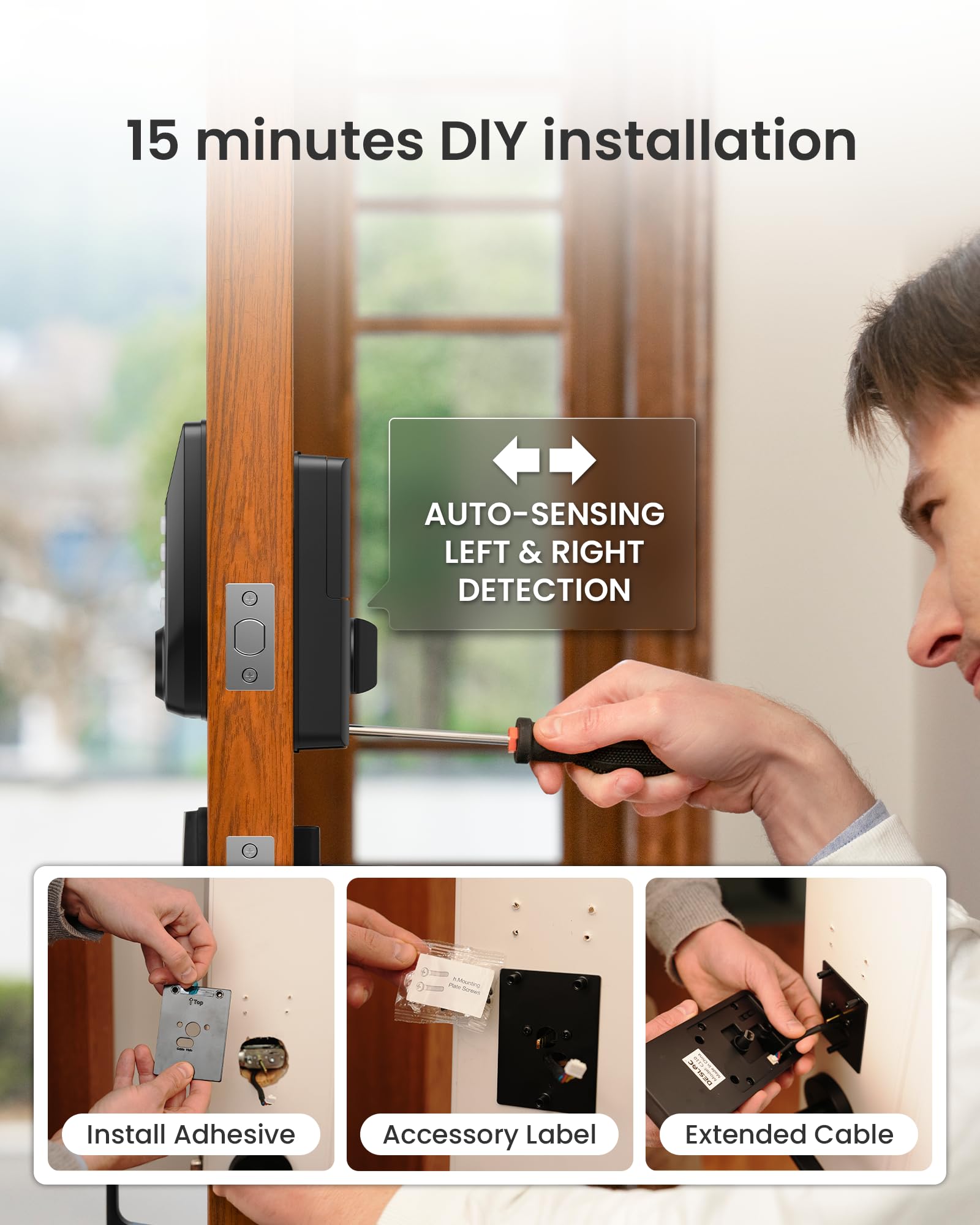 DESLOC C110 Fingerprint Smart Door Lock with Display 🍁 All In One Marketplace Canada