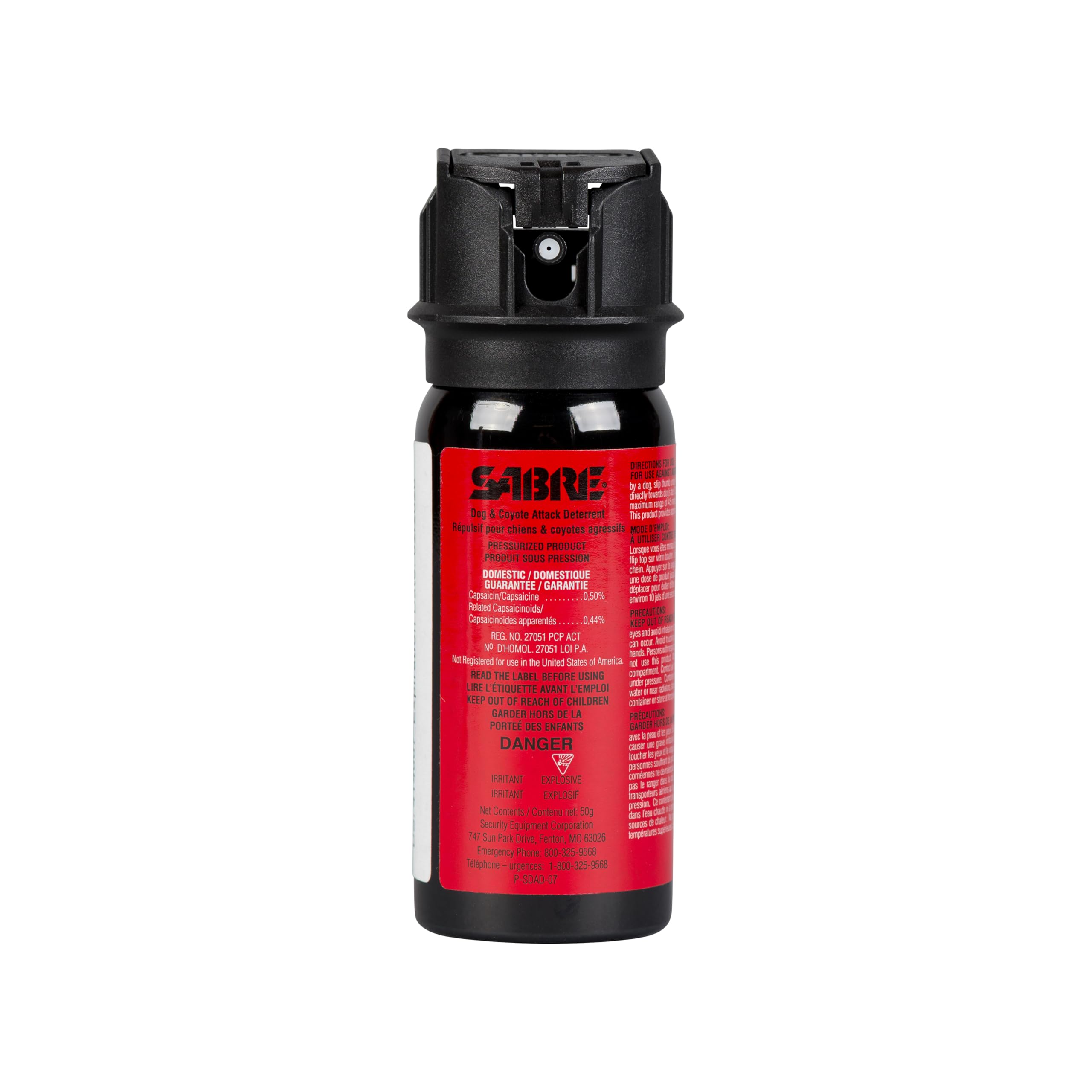 SABRE Dog & Coyote Attack Deterrent - Humane and Effective, Maximum Strength, Size Options Available ,Large Canister Flip Top 🍁 All In One Marketplace Canada