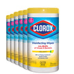 Clorox Disinfecting Wipes, Lemon Fresh, 75 Count, Multi-Pack of 6 Canisters 🍁 All In One Marketplace Canada