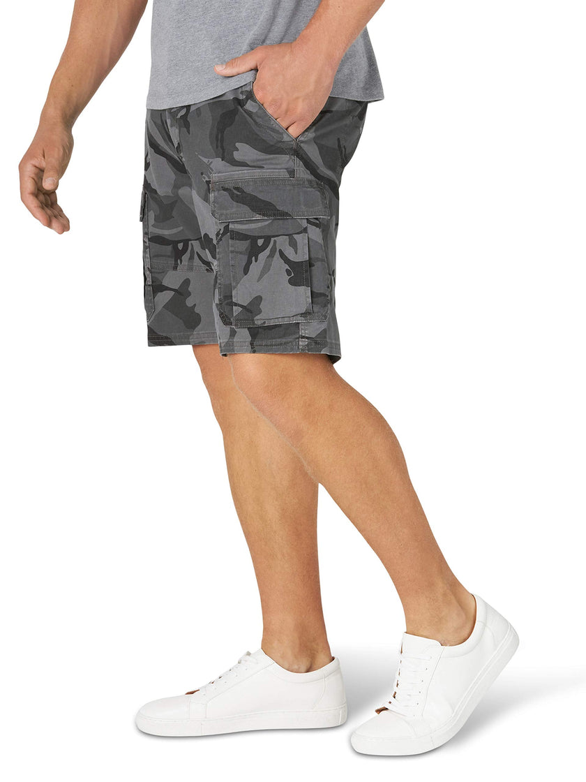 Wrangler Authentics Men's Classic Cargo Stretch Short, Anthracite Camo, 38 🍁 All In One Marketplace Canada