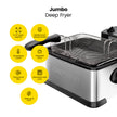 Chefman 4.3 Liter Deep Fryer with Basket for Home Use, XL Jumbo Size Fry Basket Strainer, Adjustable Temperature & Timer Fish Fryer, Chicken Fryer, French Fry Maker, Gifts for Cooks, Stainless Steel 🍁 All In One Marketplace Canada