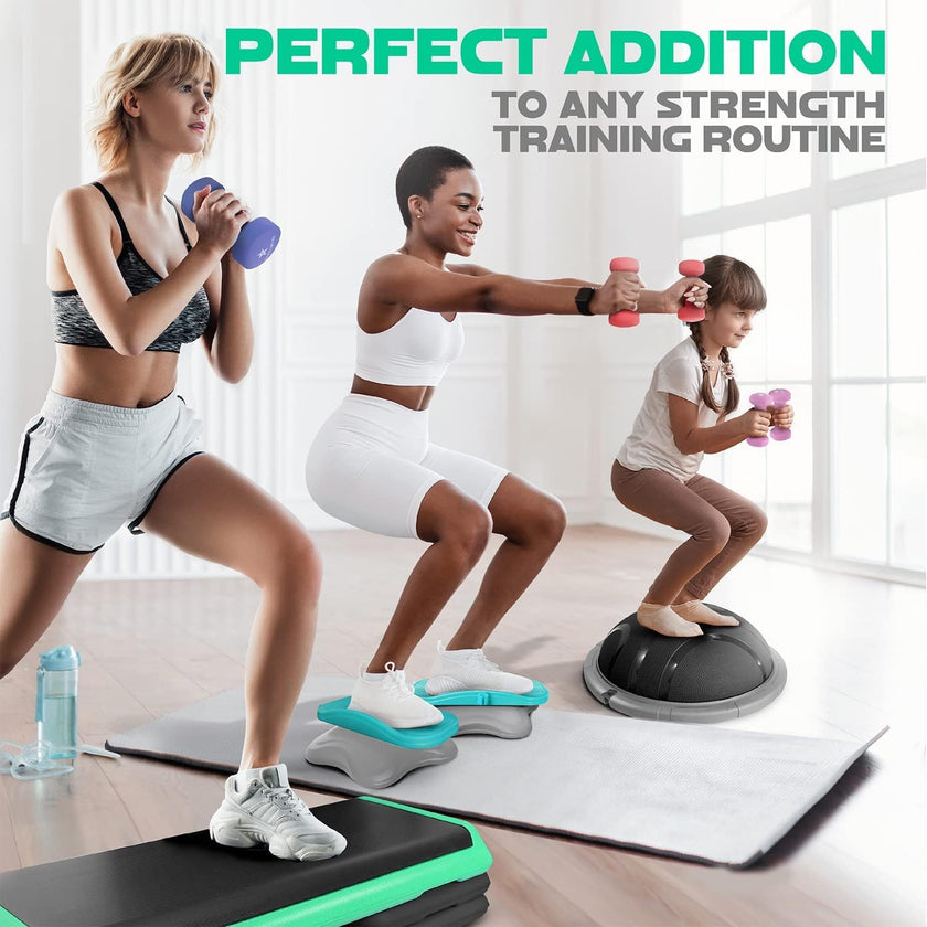 Yes4All Dumbbell Neoprene, poids et haltere, Weight set, hand weights for women, dumbbells pair, free weights (D. Green - 5lbs) 🍁 All In One Marketplace Canada