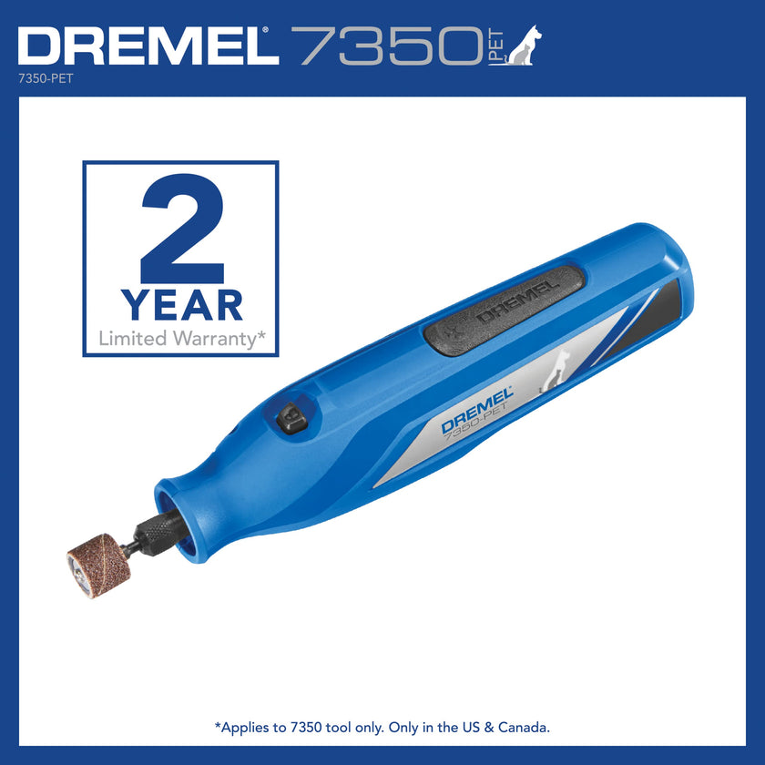 Dremel 7350-PET 4V Pet & Dog Nail Grinder, Easy-to-Use & Safe Nail Trimmer, Professional Pet Grooming Kit - Works on Large, Medium, Small Dogs & Cats 🍁 All In One Marketplace Canada