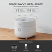 CUCKOO CR-0375FW | 3-Cup (Uncooked) Micom Rice Cooker | 10 Menu Options: Oatmeal, Brown Rice & More, Touch-Screen, Nonstick Inner Pot | White (CR-0375FW) 🍁 All In One Marketplace Canada