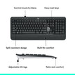 Logitech MK540 Advanced Wireless Keyboard and Mouse Combo for Windows, 2.4 GHz Unifying USB-Receiver, Multimedia Hotkeys, 3-Year Battery Life, for PC, Laptop 🍁 All In One Marketplace Canada