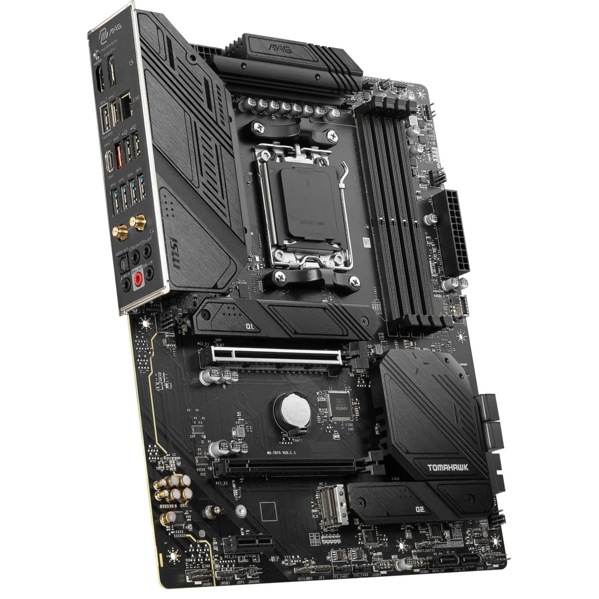 MSI MAG B650 Tomahawk WiFi Gaming Motherboard (AMD AM5, ATX, DDR5, PCIe 4.0, M.2, SATA 6Gb/s, USB 3.2 Gen 2, HDMI/DP, Wi-Fi 6E, AMD Ryzen 7000 Series Desktop Processors) 🍁 All In One Marketplace Canada