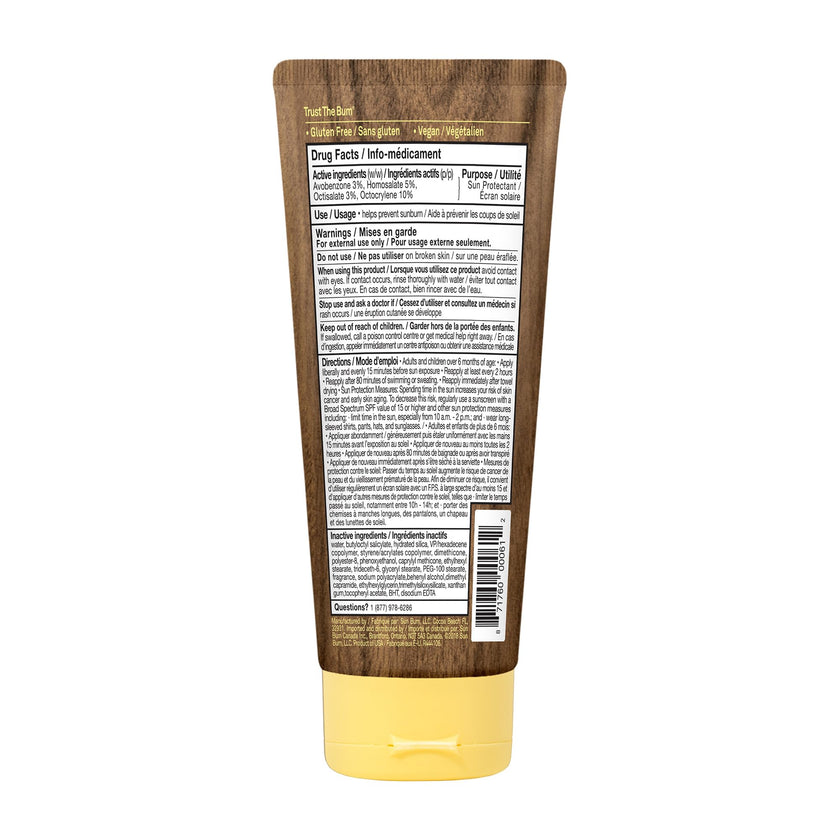 Sun Bum Original SPF 30 Moisturizing Sunscreen Lotion | Vegan and Broad Spectrum UVA/UVB Sunscreen with Vitamin E | 177 ml, white 🍁 All In One Marketplace Canada