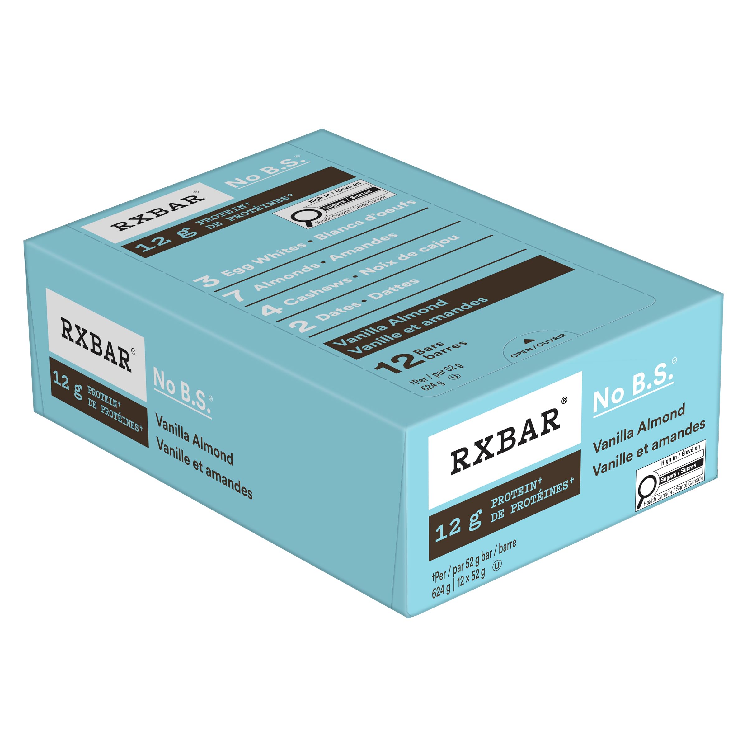 RXBAR Vanilla Almond Protein Bar 12 x 52 g 🍁 All In One Marketplace Canada