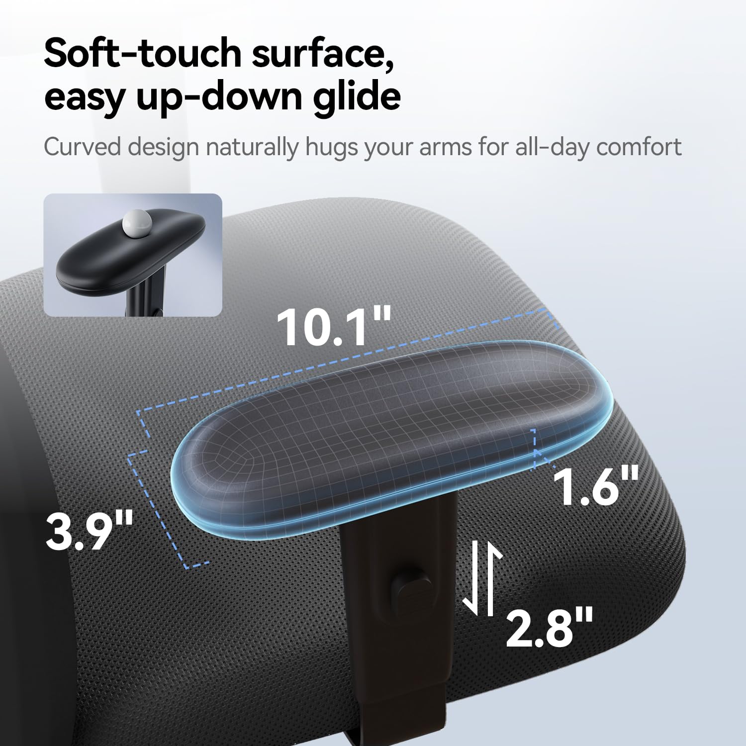 SIHOO Ergonomic Office Chair Computer Chair Desk Chair, Adjustable Headrests Chair Backrest and Armrest's Mesh Chair (Black) 🍁 All In One Marketplace Canada