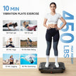 Vibration Plate Exercise Machine,Vibration Plate Machine 199 Adjustable Speed,Vibrating Plate Exercise Machine Automatic Mode P1-P7,Vibration Platform with Bluetooth 450 Lbs Capacity(Raven Black) 🍁 All In One Marketplace Canada