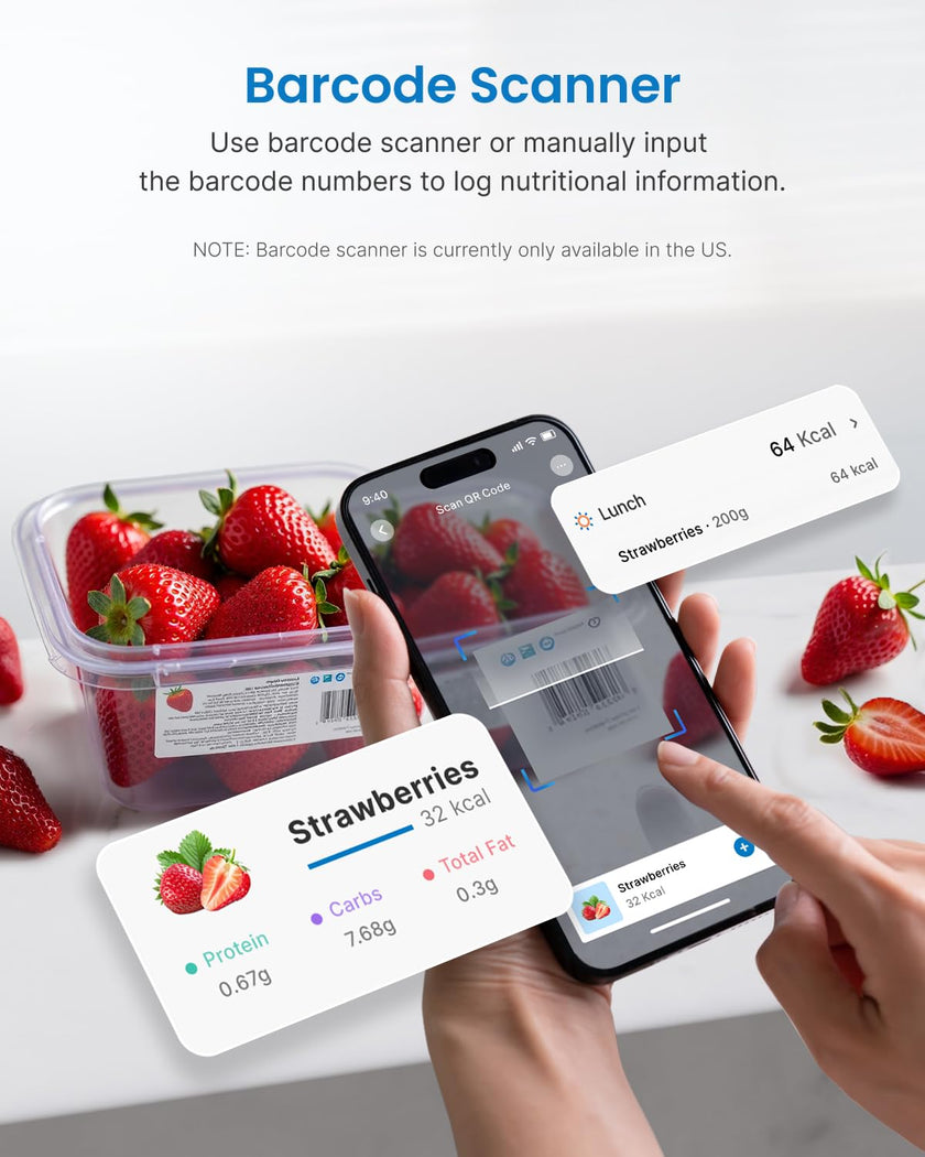 RENPHO Smart Food Nutrition Kitchen Scale, Food Scale for Food Ounces and Grams, Coffee Scale with Timer, Nutritional Calculator for Keto, Macro, and Calorie with Smartphone App, White 🍁 All In One Marketplace Canada