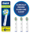 Oral-B FlossAction XFilaments Electric Toothbrush Replacement Brush Heads Refill, white (3 count) 🍁 All In One Marketplace Canada