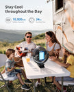 Koonie 10000mAh Clip on Fan Rechargeable, 8-Inch Battery Operated Desk Fan, USB Fan with 4 Speeds, Strong Airflow Sturdy Clamp for Golf Cart Office Desk Outdoor Travel Camping Tent Gym Treadmill,Black 🍁 All In One Marketplace Canada