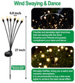 SIOTMERA 8 Count Solar Lights Outdoor Waterproof IPX5, Solar Garden Lights, Wind Swaying Firefly Lights, Solar Christmas Lights, for Yard Lawn Pathway Decoration Lighting,6LED WarmYellow 🍁 All In One Marketplace Canada