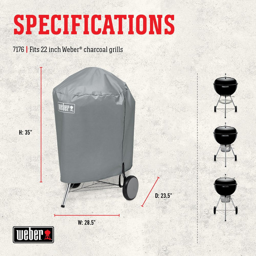Weber Charcoal Kettle BBQ Cover 22