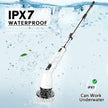 TUYU Electric Spin Scrubber, Full-Body IPX7 Waterproof Bathroom Scrubber with Power LCD Display, Adjustable Extension Handle, Cordless Shower Cleaner Brush for Bathtub Kitchen Wall Cleaning 🍁 All In One Marketplace Canada