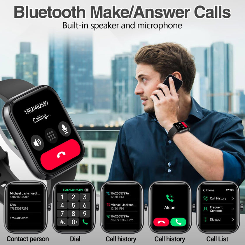 Smart Watch for Men Women with Bluetooth Call,Alexa Built-in Smartwatch,1.83