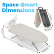 KINGBOARD Tabletop Ironing Board, Small Iron Board with Iron Rest, Folding Iron Board, Extra Thick Cover, Portable Tabletop Ironing Board with Non-Slip Feet, 30x12 Beige 🍁 All In One Marketplace Canada