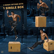 Yes4All 3-in-1 Wooden Plyo Box, Jumping Plyometric Step Platform for Home Gym, 450lb Capacity with Wide Built-in Handles (16