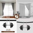 2 Pack Curtain rod for Windows 48 to 84 Inch, 5/8 Inch Small Matte Black Outdoor adjustable Curtain Rods with brackets for Bedroom, Bathroom, Living room, Kitchen, Patio, cafe 🍁 All In One Marketplace Canada