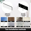 VEHHE Paper Towel Holder Under Cabinet with Ratchet System, Single Hand Operable Paper Towel Holder Wall Mount with Damping Effect, Self-Adhesive Papers Towels Holders or Drilled for Kitchen (Black) 🍁 All In One Marketplace Canada