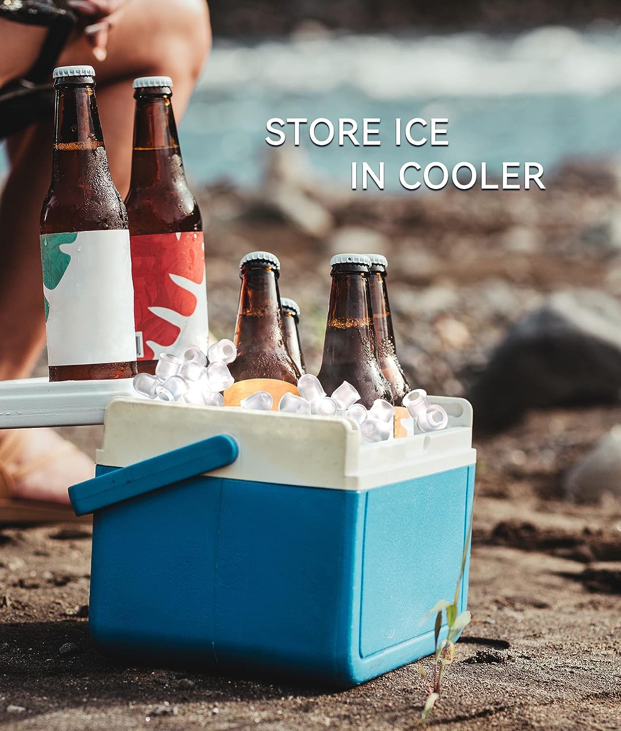 ecozy Portable Ice Maker Countertop, 26 lbs in 24 Hours Ice Machine 🍁 All In One Marketplace Canada