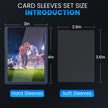 ZENOWICK 200 Packs Card Sleeves Hard, Top Loaders for Cards 3